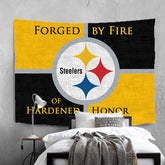 Pittsburgh Steelers Football League Wall Decor Hanging Tapestry Home Bedroom Living Room Decoration